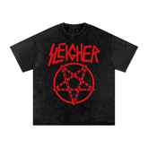Sleigher Acid Wash Oversized Tee (Limited Edition) - Goth Cloth Co.251028PODPQ0140001