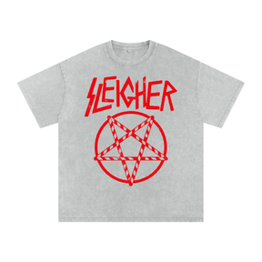 Sleigher Acid Wash Oversized Tee (Limited Edition) - Goth Cloth Co.251028PODPQ0140007