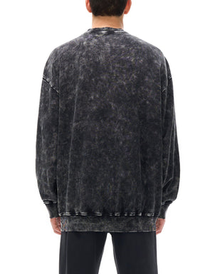 Sleigher Snow Washed Hand - Frayed Sweatshirt (Limited Edition) - Goth Cloth Co.251028PODRA0144001