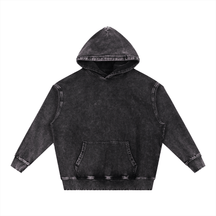 Snow Wash Hand - Frayed Heavyweight Hoodie - Goth Cloth Co.251217PODRA1607011