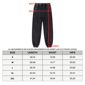 Snow Wash Heavyweight Jogger Sweatpants - Goth Cloth Co.251217PODSX1604021