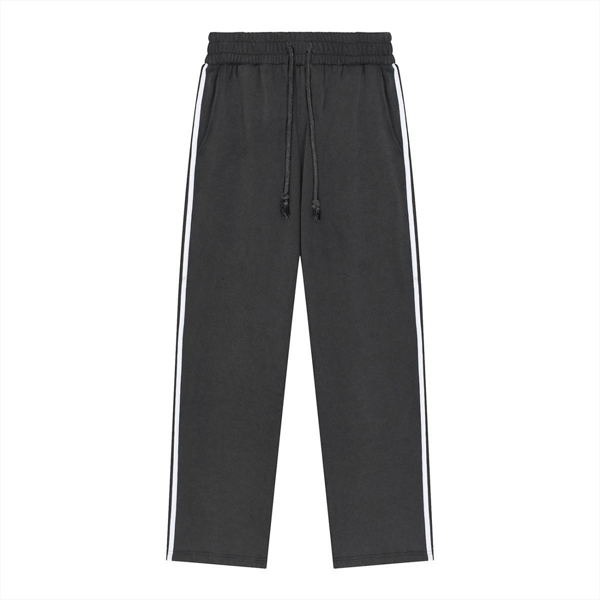 Snow Washed Contrast Tape Sweatpants - Goth Cloth Co.251217PODPX0931001