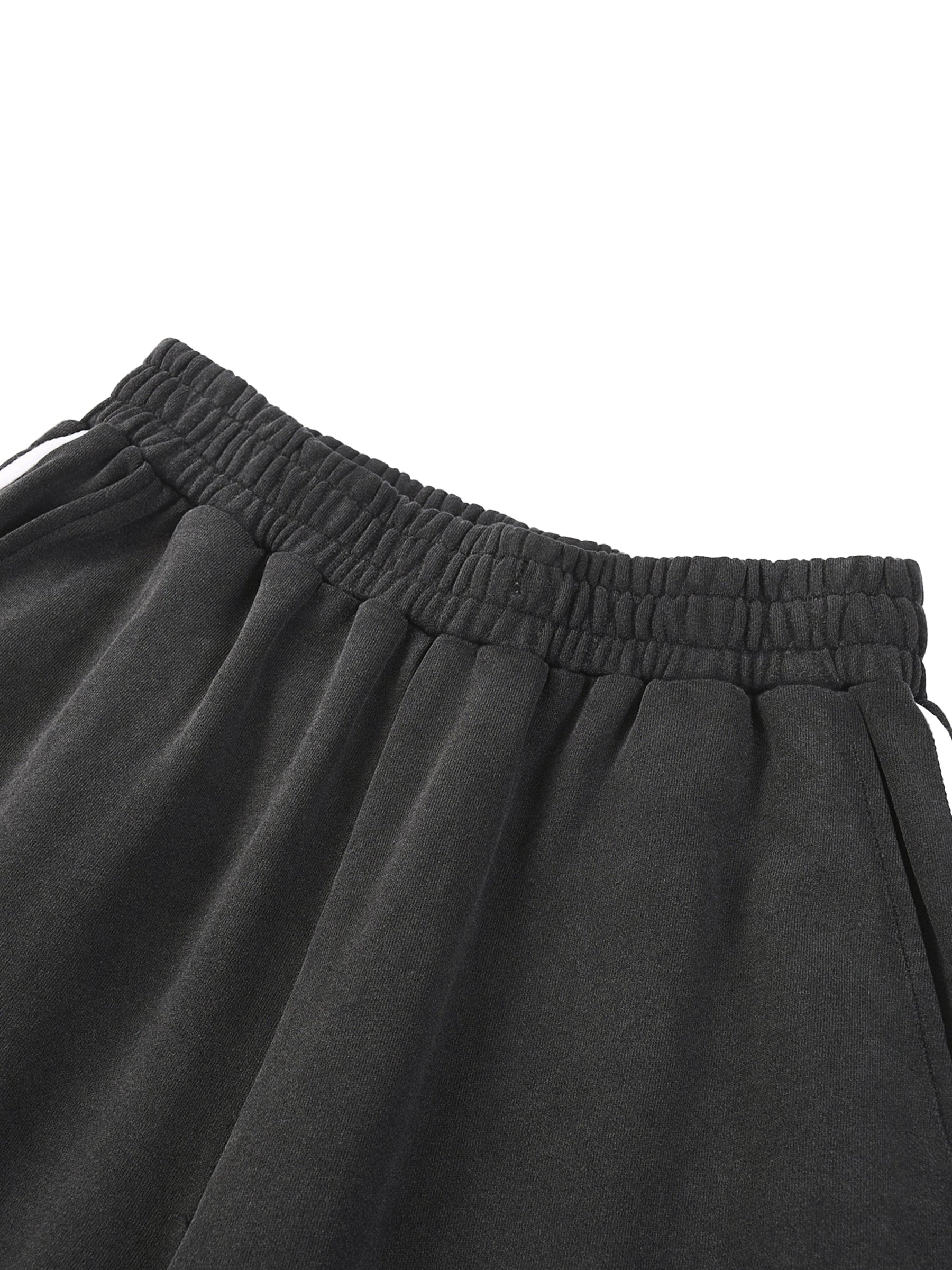 Snow Washed Contrast Tape Sweatpants - Goth Cloth Co.251217PODPX0931005