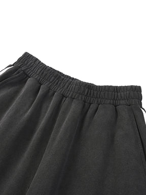 Snow Washed Contrast Tape Sweatpants - Goth Cloth Co.251217PODPX0931005