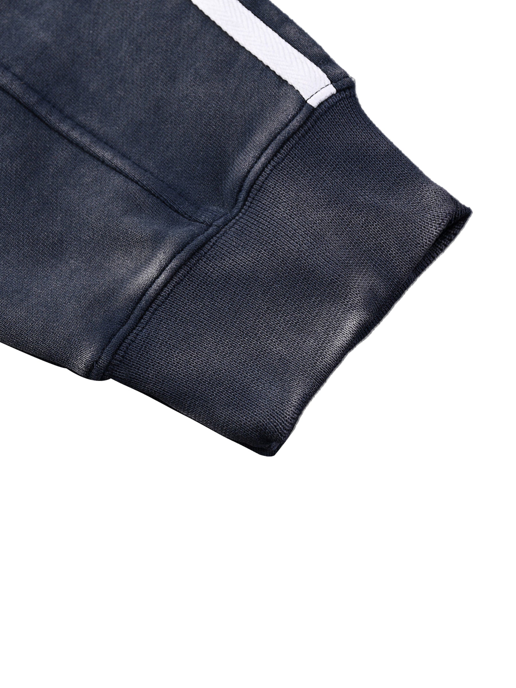 Snow Washed Contrast Tape Sweatshirt - Goth Cloth Co.251217PODRA0927005