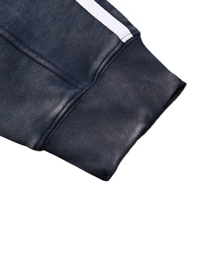 Snow Washed Contrast Tape Sweatshirt - Goth Cloth Co.251217PODRA0927005