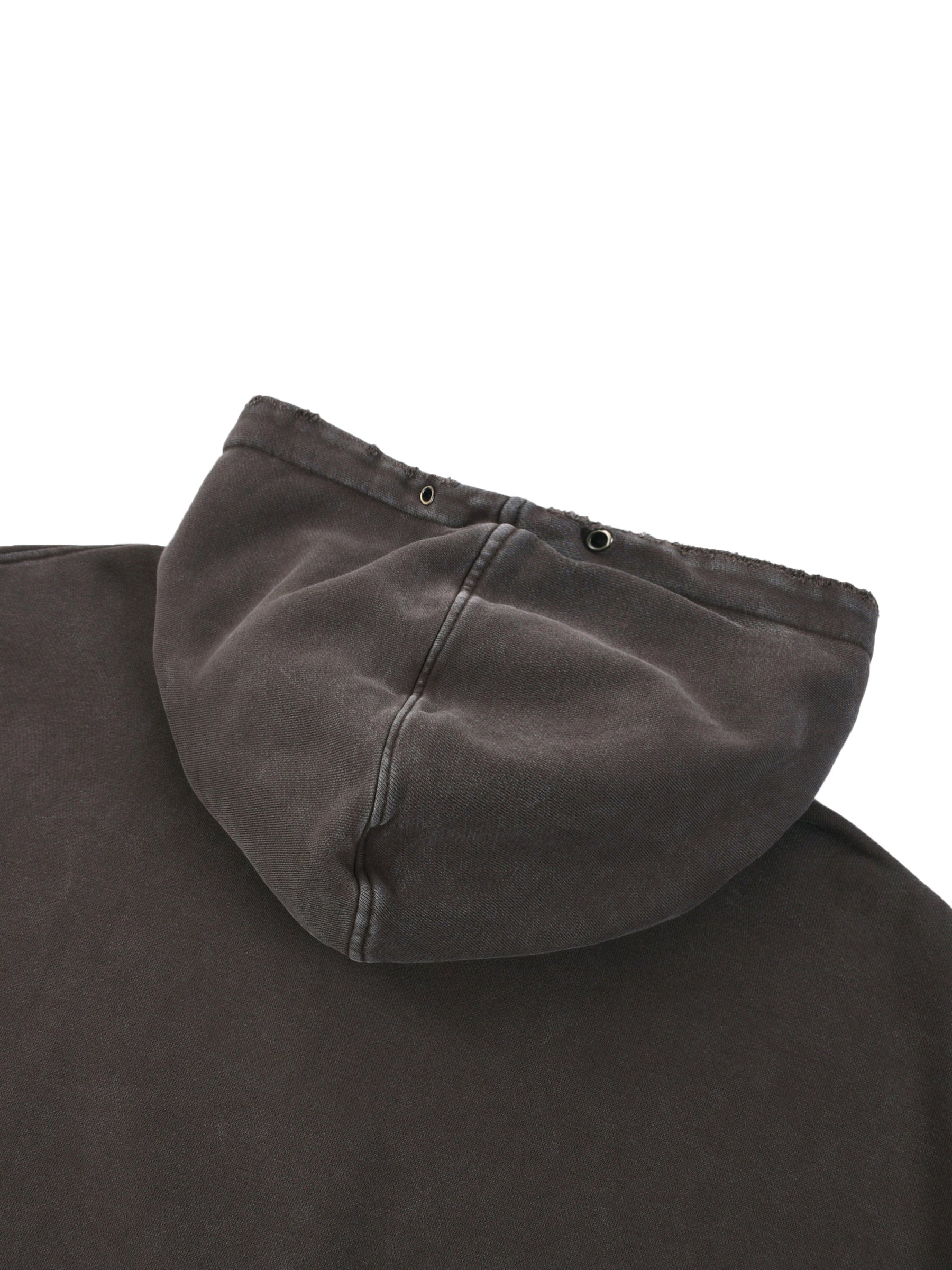 Snow Washed Distressed Panel Pocket Hoodie - Goth Cloth Co.251217PODRB1299016