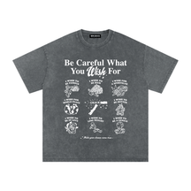 Snow Washed Oversized Cotton T-Shirt - Goth Cloth Co.260814PODPQ2675007