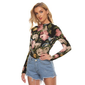 Soft Decay Women's Long Sleeve Mesh Top - Goth Cloth Co.ADS-3WTXWC16-PFCWY-FFFFFF-XS