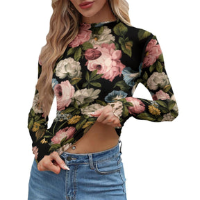 Soft Decay Women's Long Sleeve Mesh Top - Goth Cloth Co.ADS-3WTXWC16-PFCWY-FFFFFF-XS