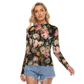 Soft Decay Women's Long Sleeve Mesh Top - Goth Cloth Co.ADS-3WTXWC16-PFCWY-FFFFFF-XS