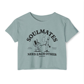 Soulmates Women's Crop Top - Goth Cloth Co.T - Shirt20729532232487484444