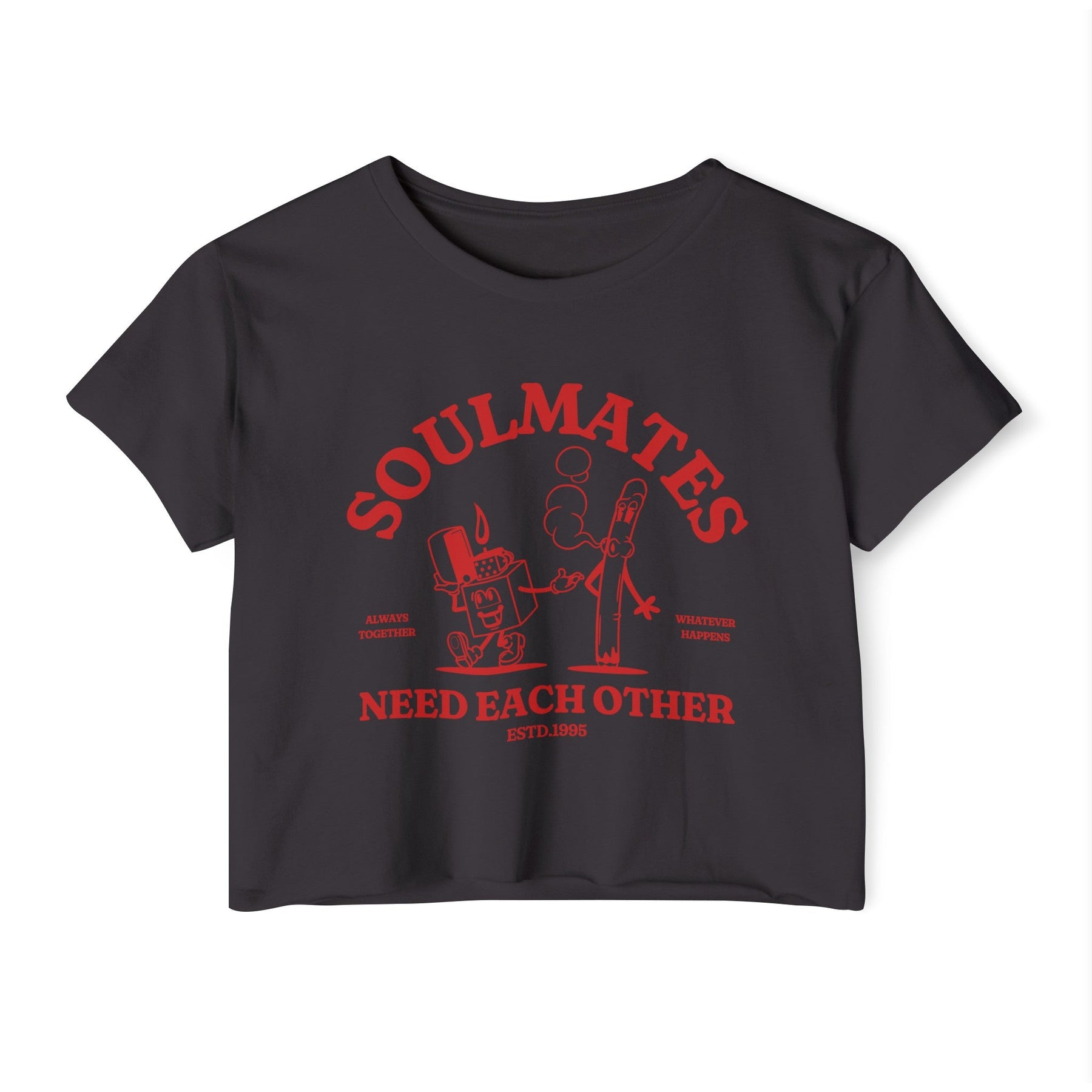 Soulmates Women's Crop Top - Goth Cloth Co.T - Shirt27775850882891844087