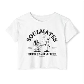 Soulmates Women's Crop Top - Goth Cloth Co.T - Shirt79639126134153952545