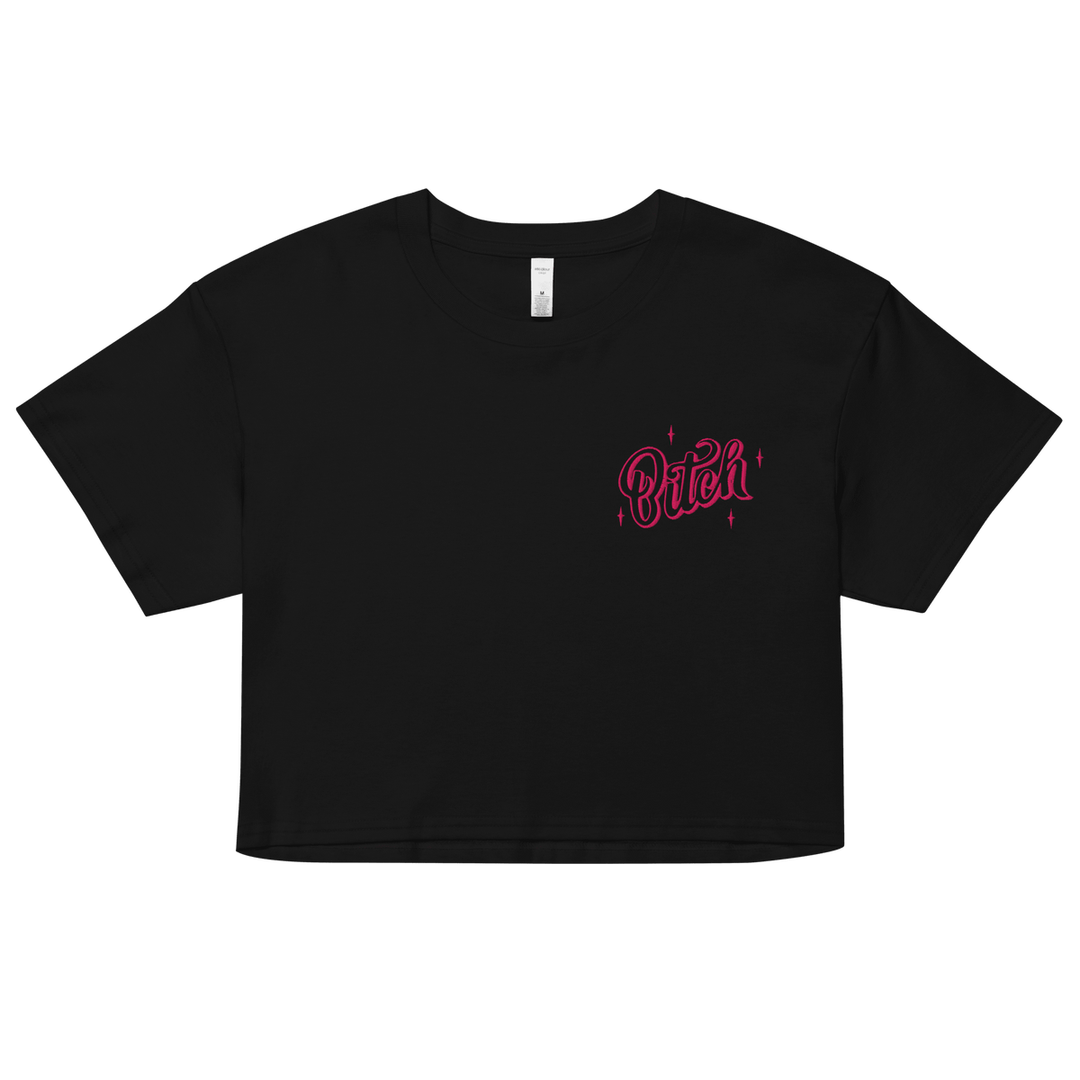 Sparkly Bitch Embroidered Crop Top - Goth Cloth Co.8195287_16094