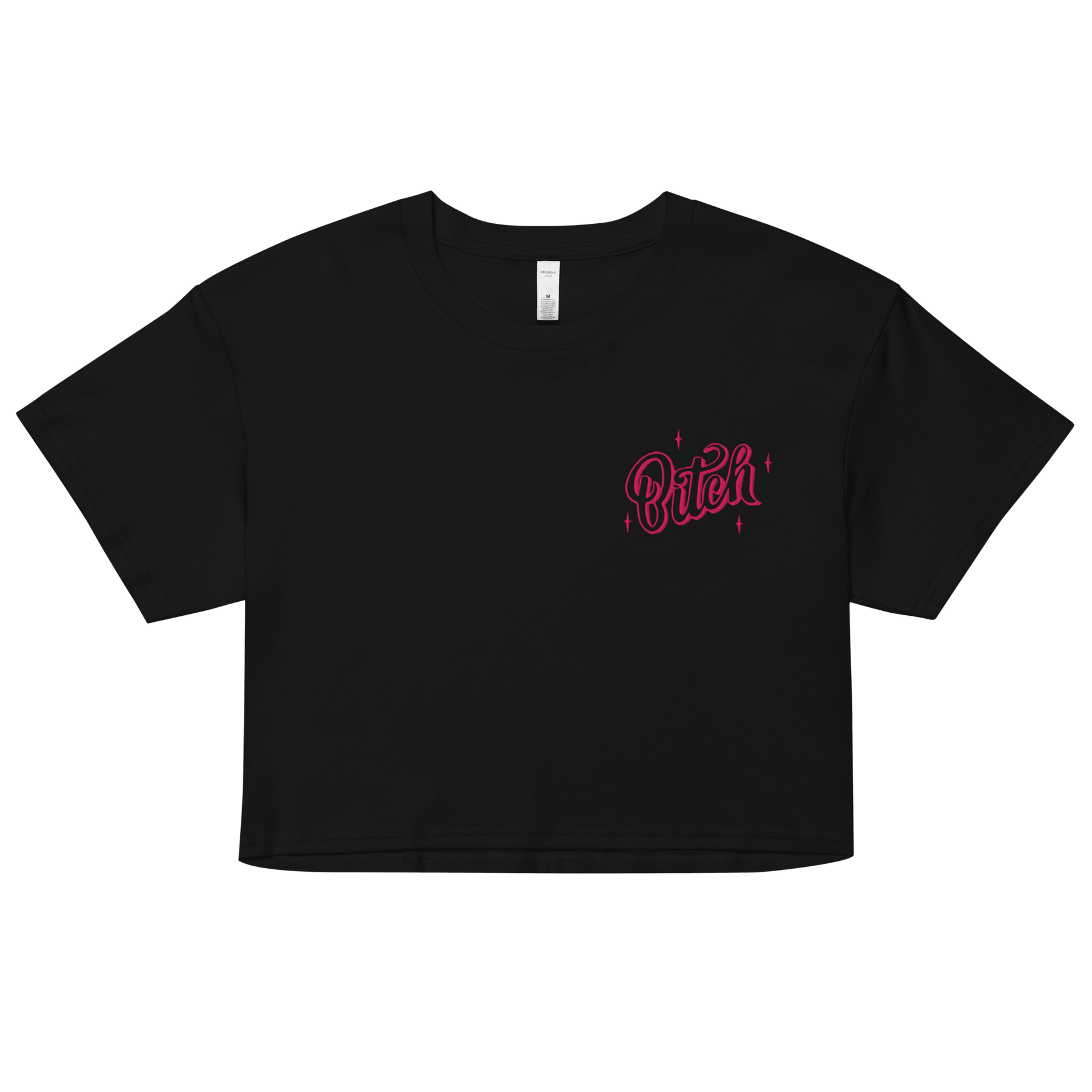 Sparkly Bitch Embroidered Crop Top - Goth Cloth Co.8195287_16094