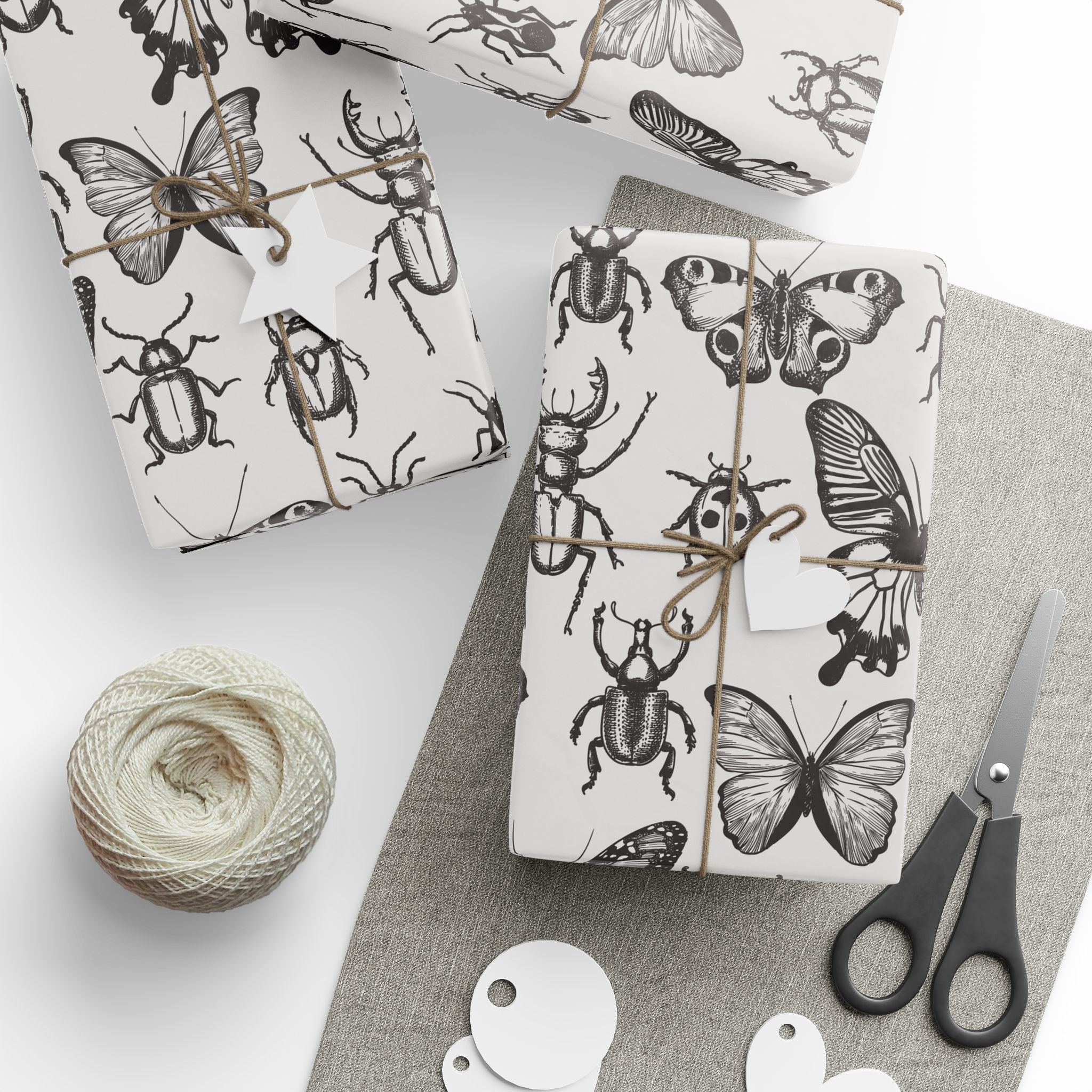 Specimen Study Gift Wrap | Vintage Insect Wrapping Paper