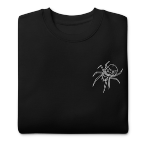 Spider Skull Embroidered Sweatshirt - Goth Cloth Co.2913531_11259