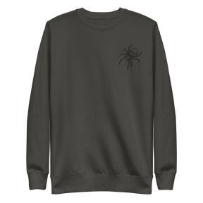 Spider Skull Embroidered Sweatshirt - Goth Cloth Co.9888291_20363