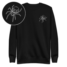 Spider Skull Embroidered Sweatshirt - Goth Cloth Co.Sweatshirt2913531_11254