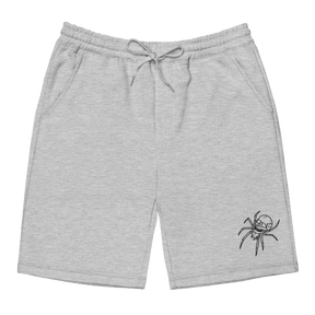 Spider Skull Fleece Shorts - Goth Cloth Co.7072547_12449