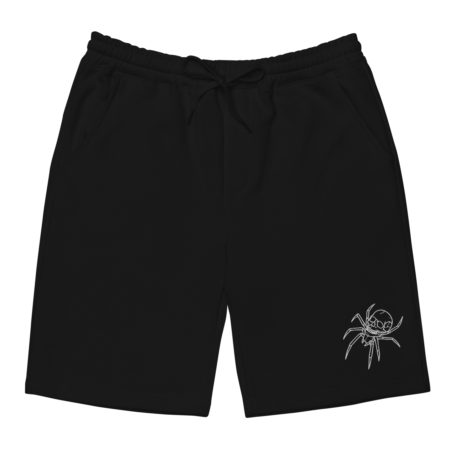 Spider Skull Fleece Shorts - Goth Cloth Co.7324067_12444