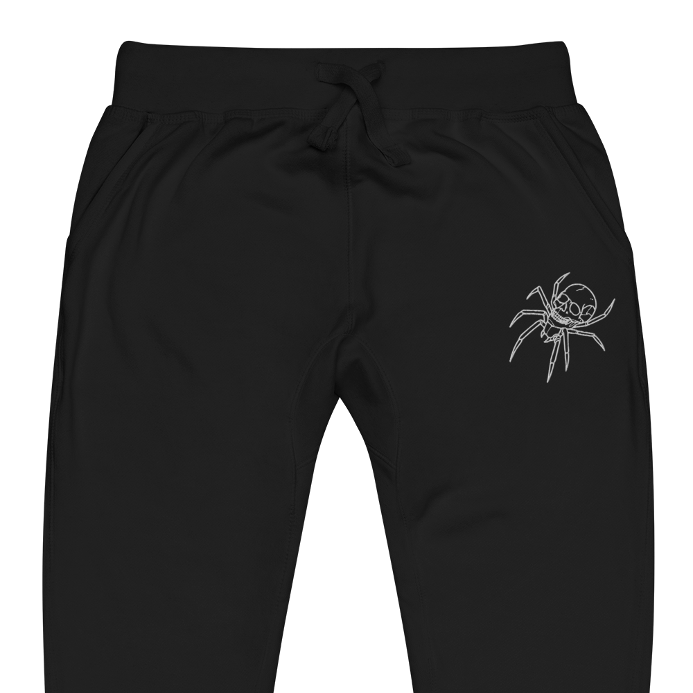 Spider Skull Fleece Sweatpants - Goth Cloth Co.3493717_11265