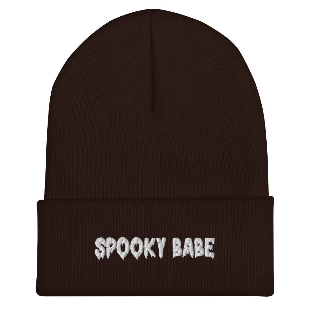 Spooky Babe Gothic Font Knit Beanie - Goth Cloth Co.2197628_12880