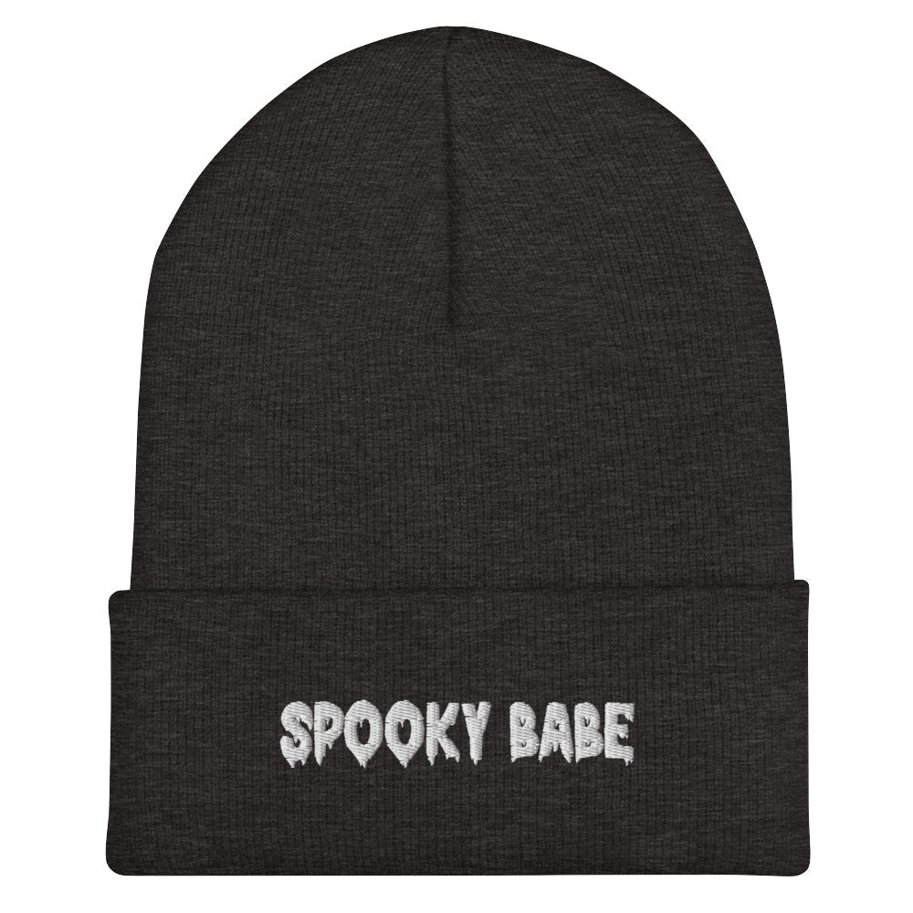 Spooky Babe Gothic Font Knit Beanie - Goth Cloth Co.2197628_12881