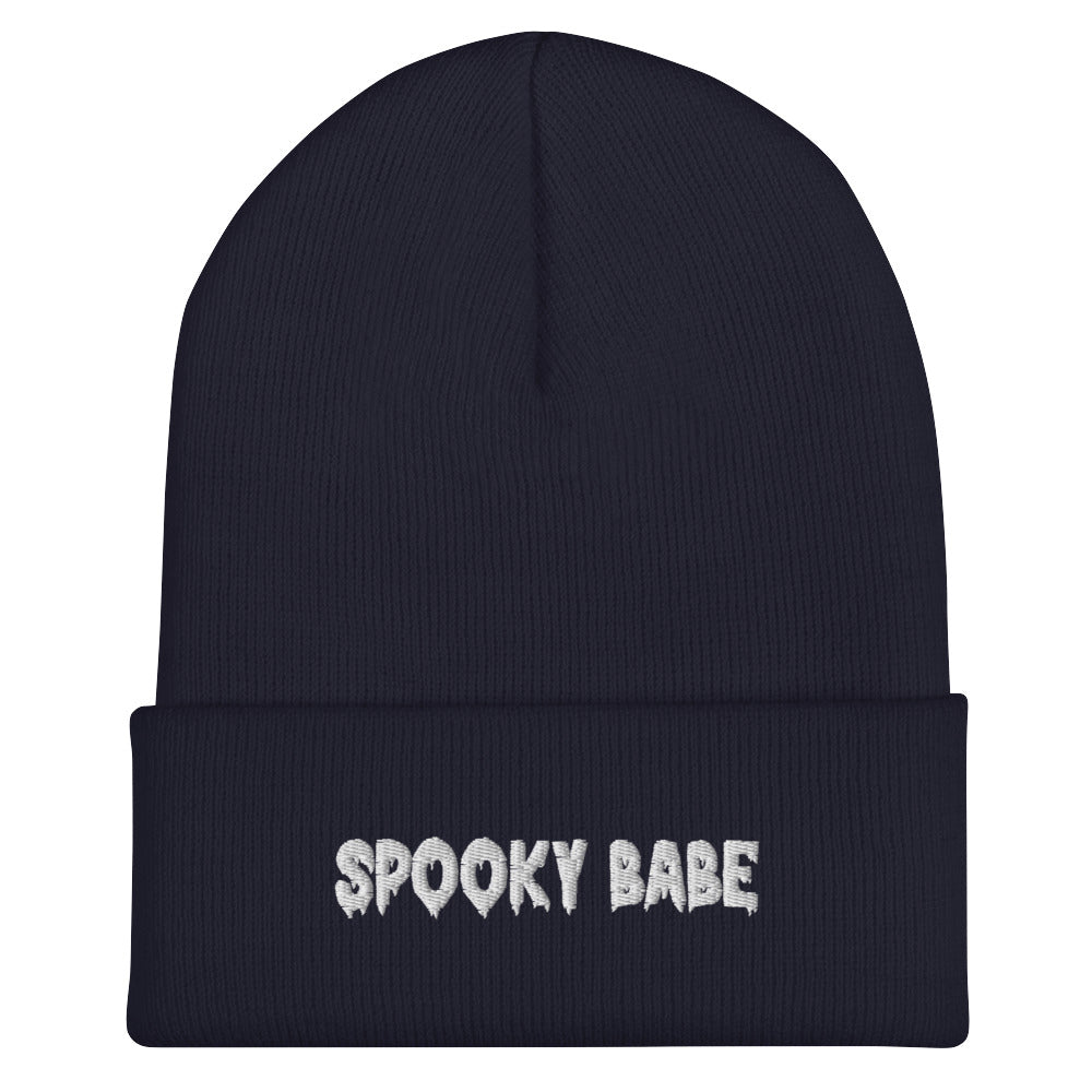 Spooky Babe Gothic Font Knit Beanie - Goth Cloth Co.2197628_8940