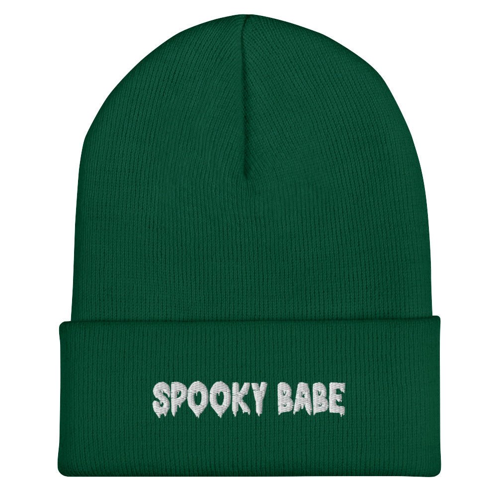 Spooky Babe Gothic Font Knit Beanie - Goth Cloth Co.2197628_8941