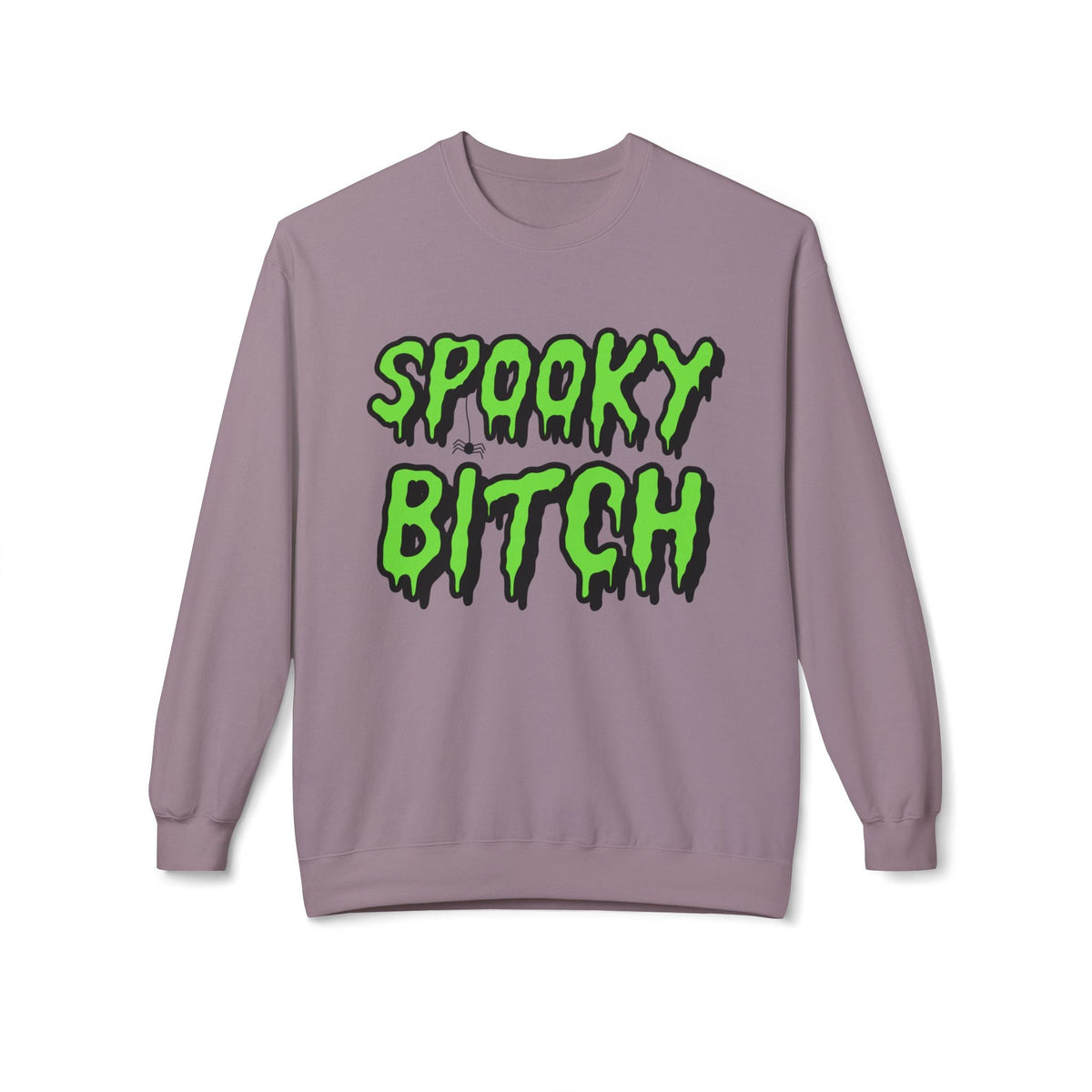 Spooky Bitch Fleece Crewneck Sweatshirt (READY TO SHIP) - Goth Cloth Co.6341HRETJDF