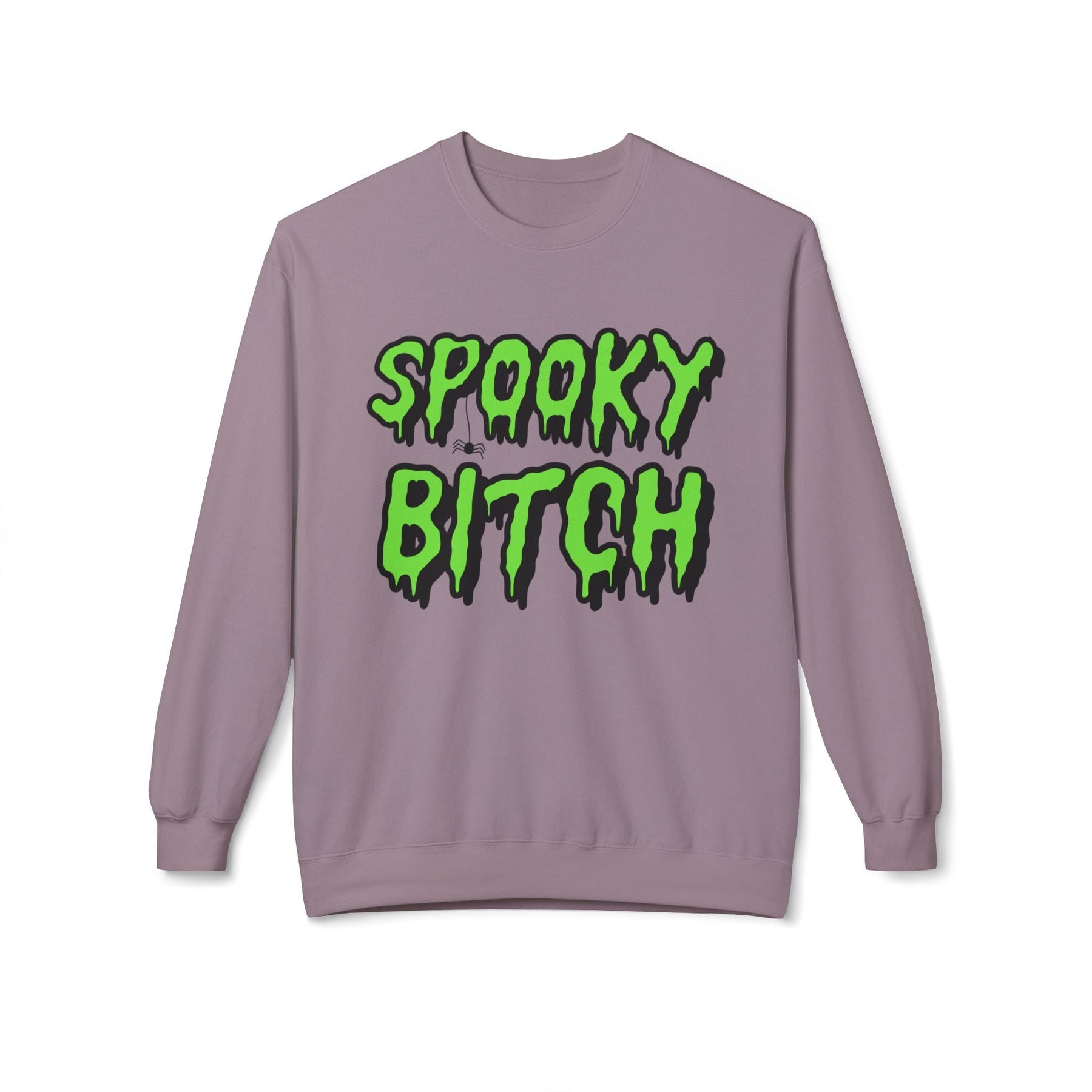 Spooky Bitch Fleece Crewneck Sweatshirt (READY TO SHIP) - Goth Cloth Co.6341HRETJDF