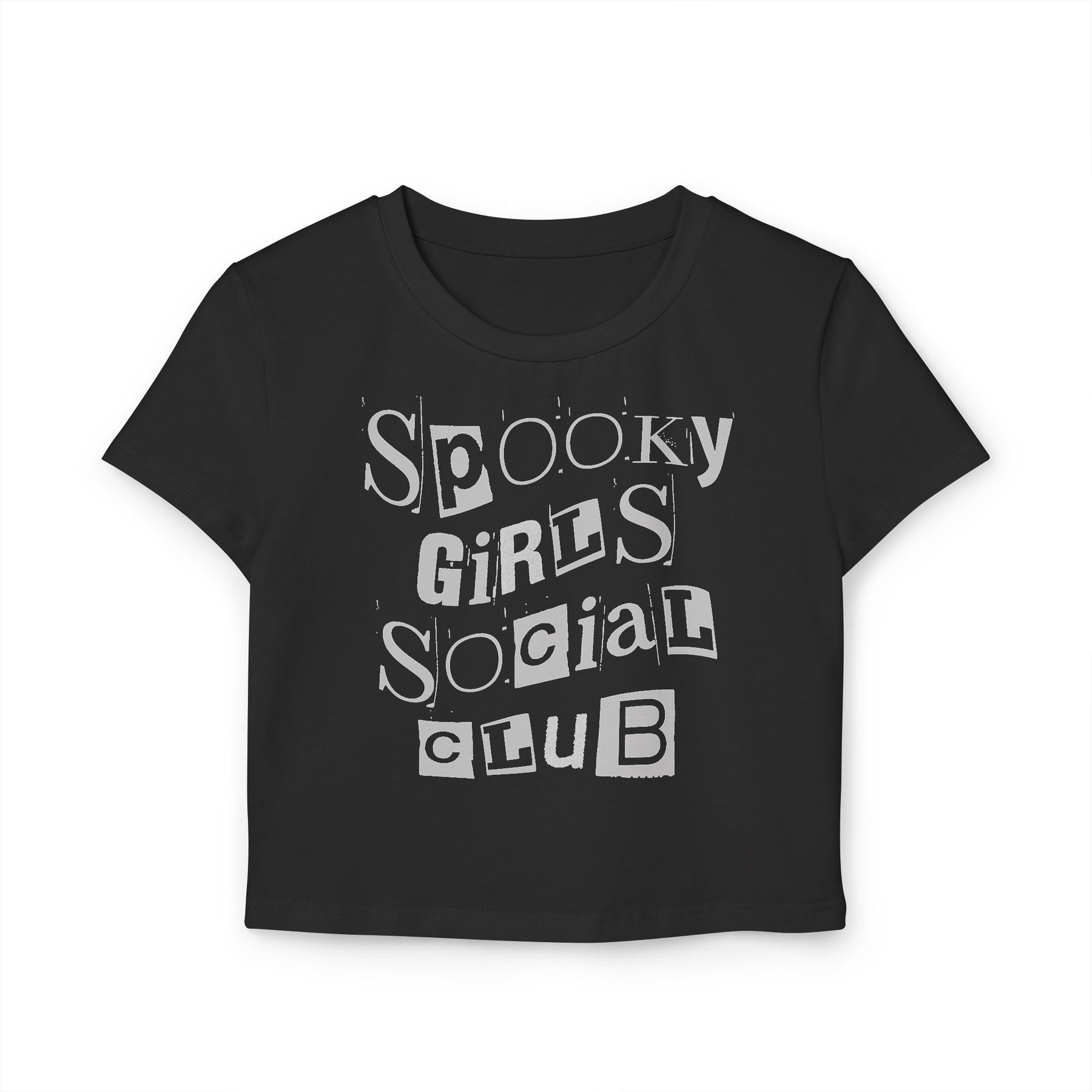 Spooky Girl Social Club Baby Tee - Goth Cloth Co.T-Shirt47368720100575892399