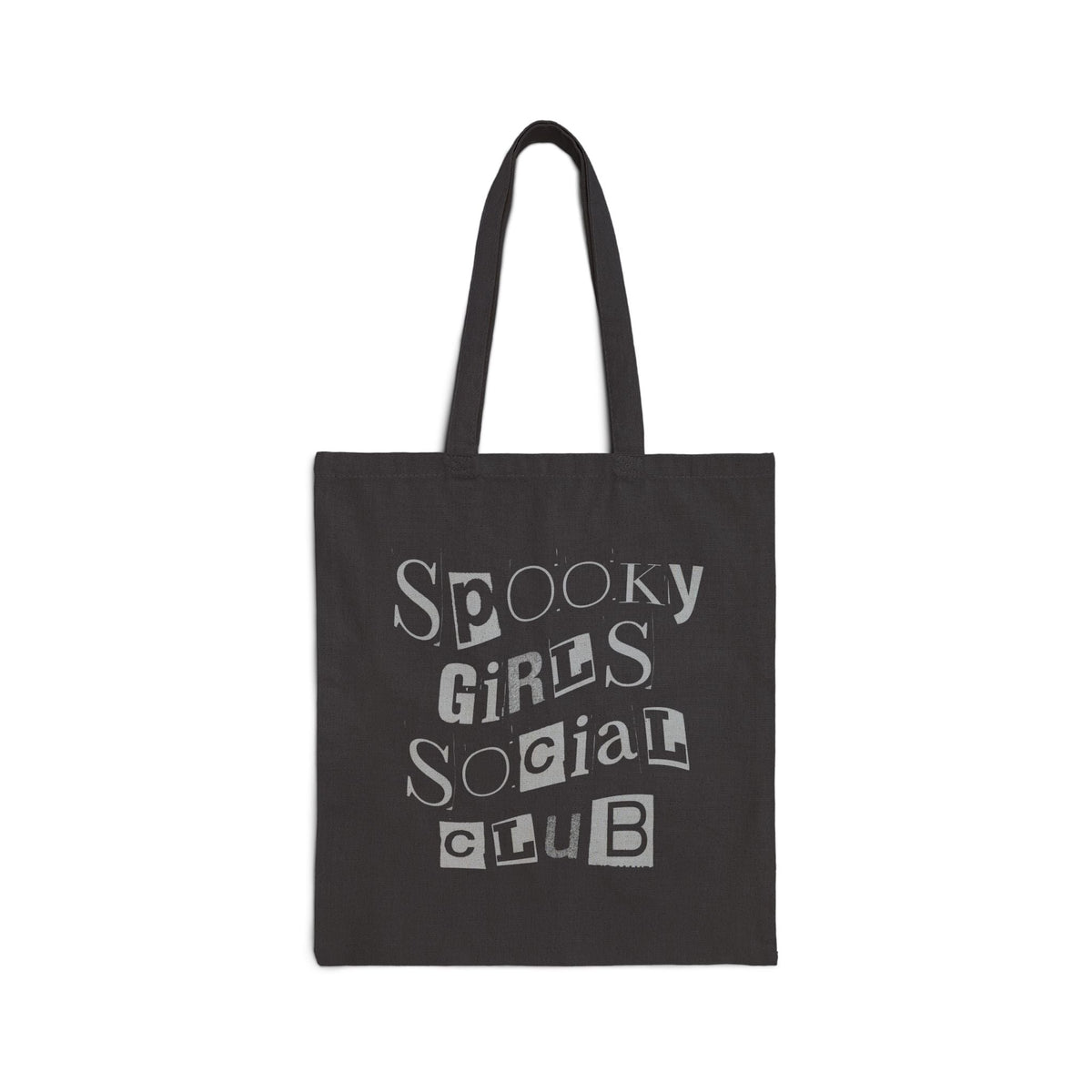 Spooky Girl Social Club Cotton Canvas Tote Bag - Goth Cloth Co.Bags18758253956149656458