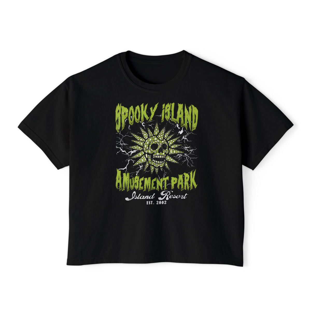 Spooky Island Amusement Park Crop Top - Goth Cloth Co.T-Shirt22214494855332144766