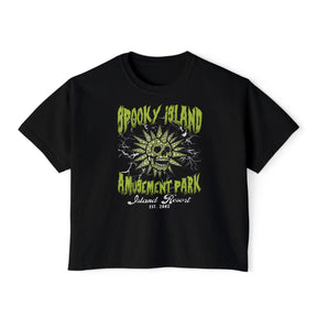 Spooky Island Amusement Park Crop Top - Goth Cloth Co.T-Shirt22214494855332144766