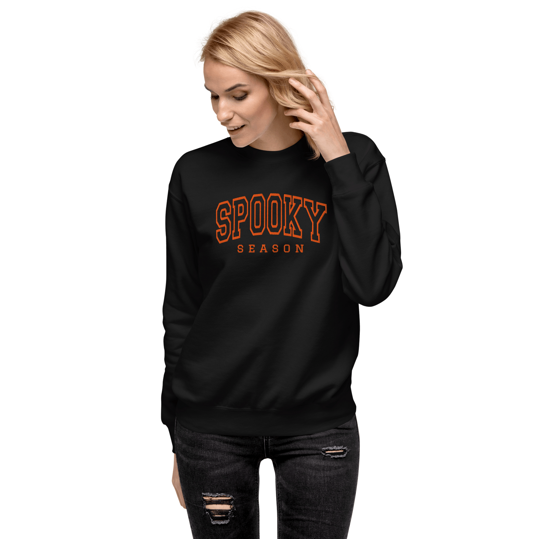 Spooky Season Large Embroidered Sweatshirt - Goth Cloth Co.8803229_11255