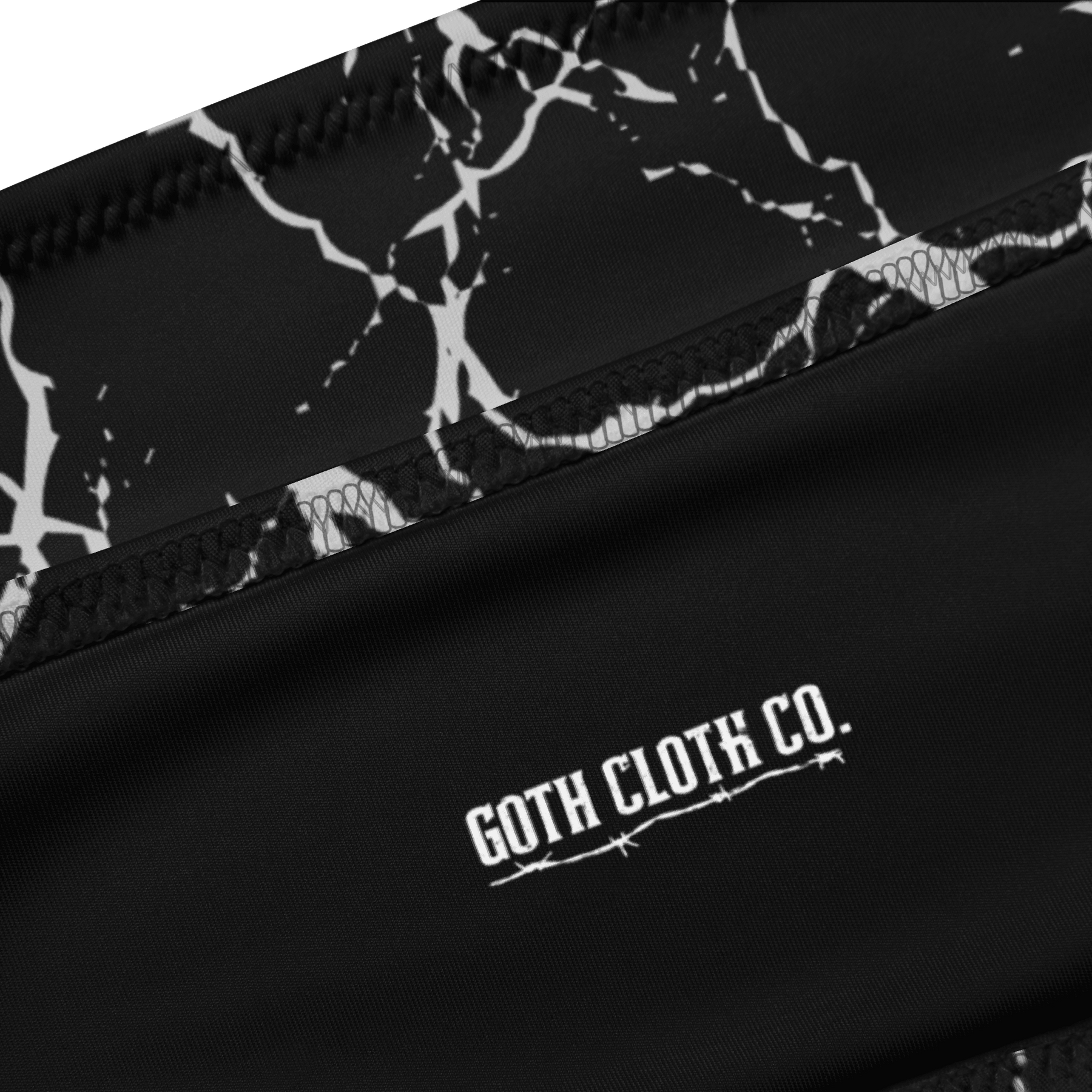 Static Veins Bandeau Bikini Top - Goth Cloth Co.3489550_22682