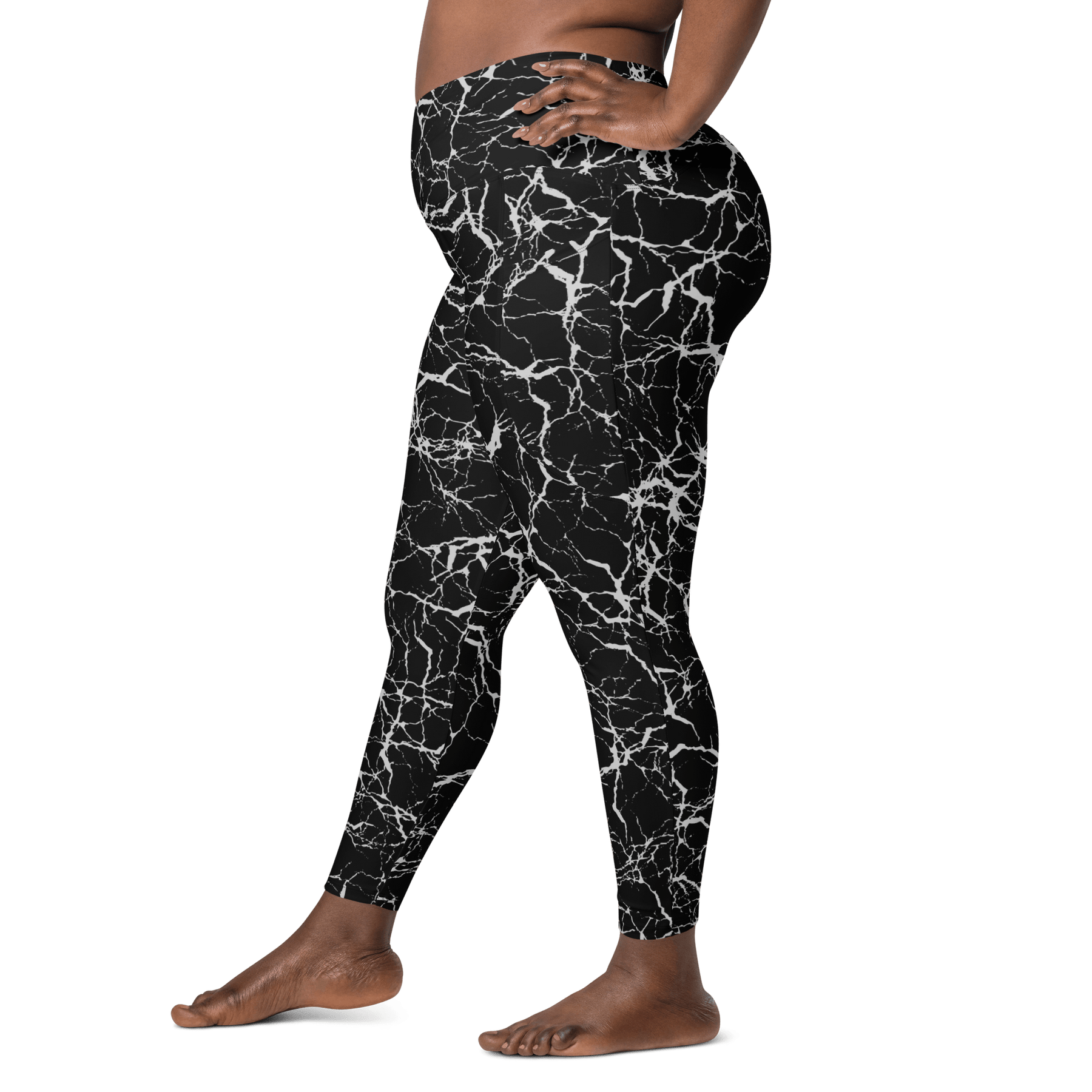 Static Veins Crossover Leggings with Pockets - Goth Cloth Co.6543712_14137