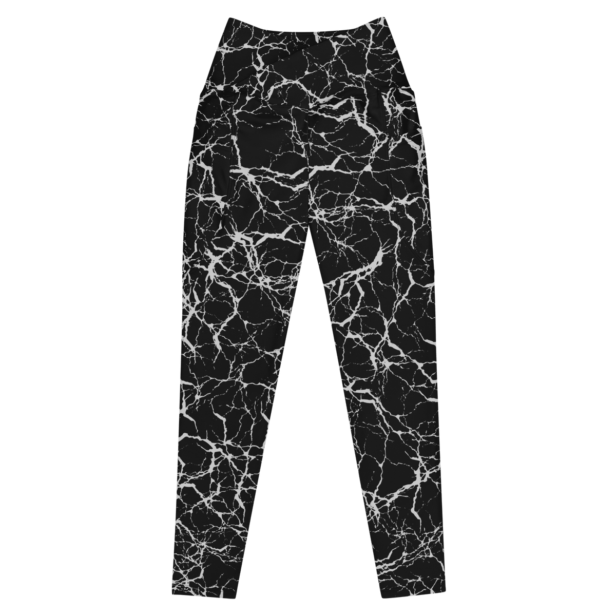 Static Veins Crossover Leggings with Pockets - Goth Cloth Co.6543712_14137