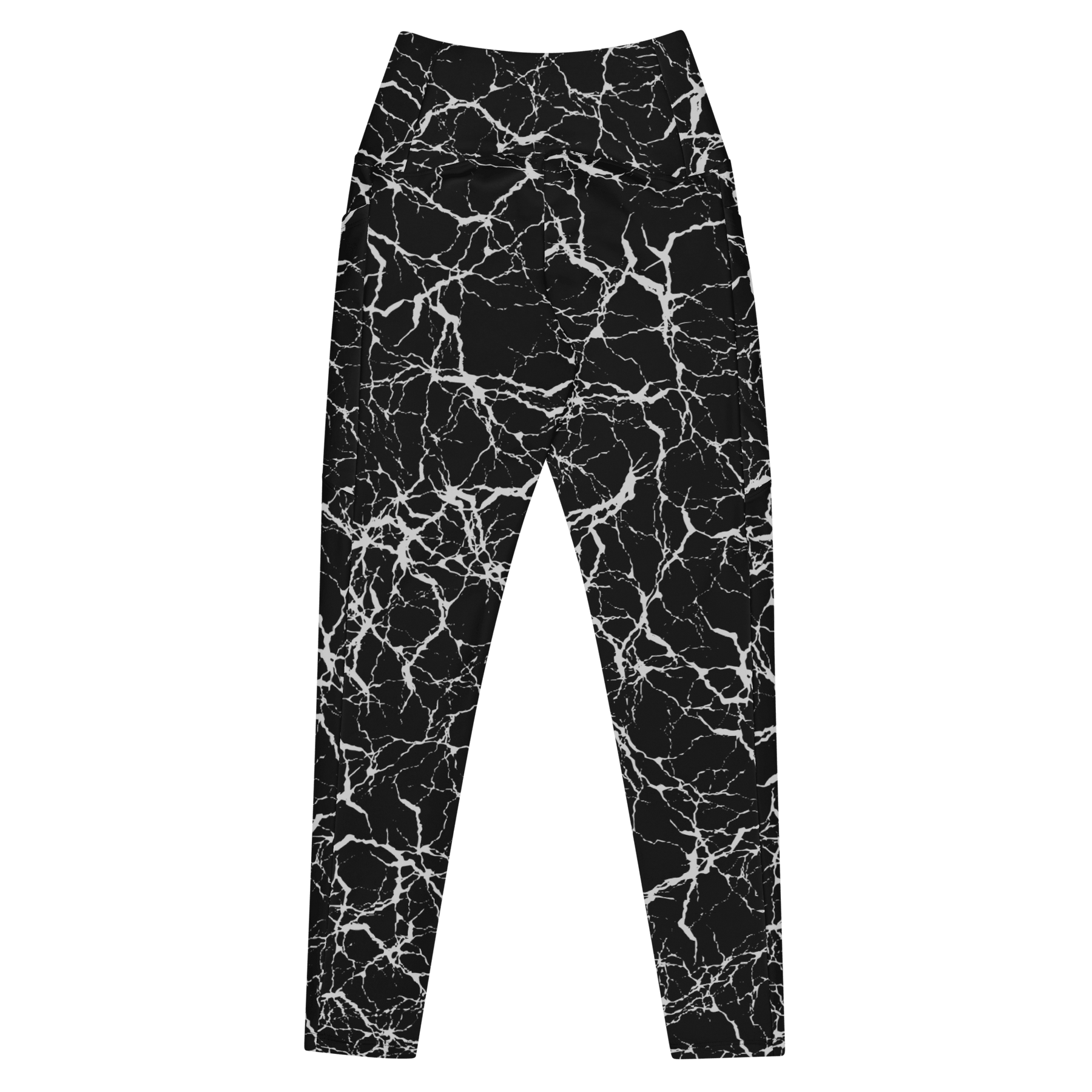 Static Veins Crossover Leggings with Pockets - Goth Cloth Co.6543712_14137