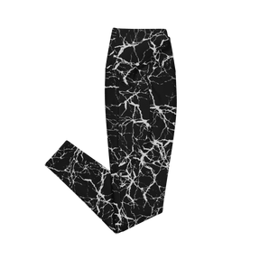 Static Veins Crossover Leggings with Pockets - Goth Cloth Co.6543712_14137