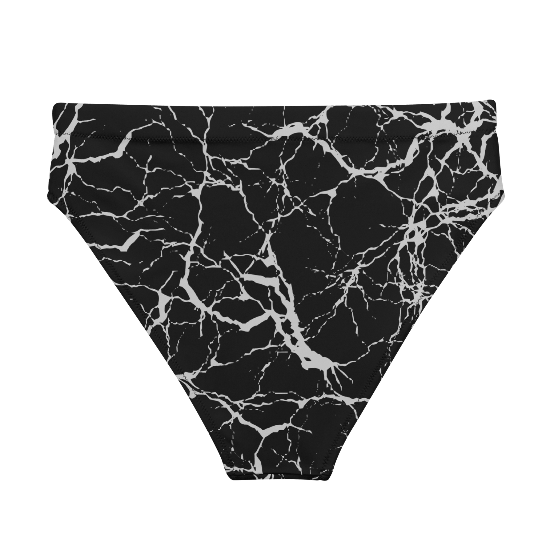 Static Veins High - Waisted Sport Bikini Bottom - Goth Cloth Co.2647551_12042