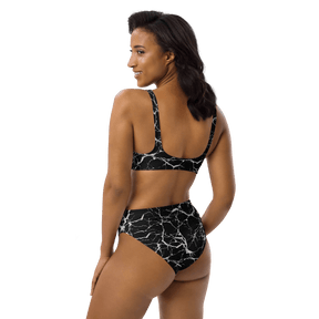 Static Veins High - Waisted Sport Bikini Bottom - Goth Cloth Co.2647551_12042
