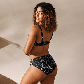 Static Veins High - Waisted Sport Bikini Bottom - Goth Cloth Co.2647551_12042