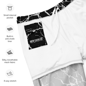 Static Veins Men's Lined Swim Trunks - Goth Cloth Co.7294161_14636