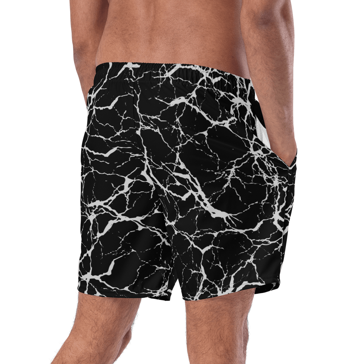 Static Veins Men's Lined Swim Trunks - Goth Cloth Co.7294161_14636