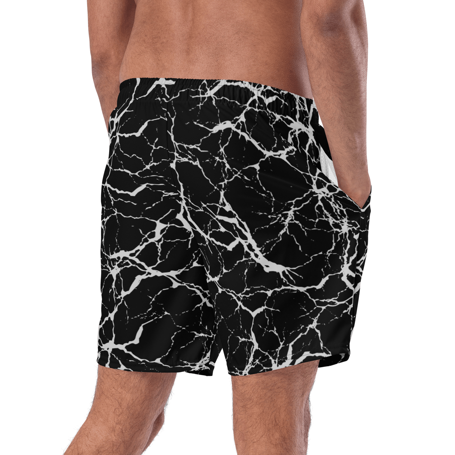 Static Veins Men's Lined Swim Trunks - Goth Cloth Co.7294161_14636