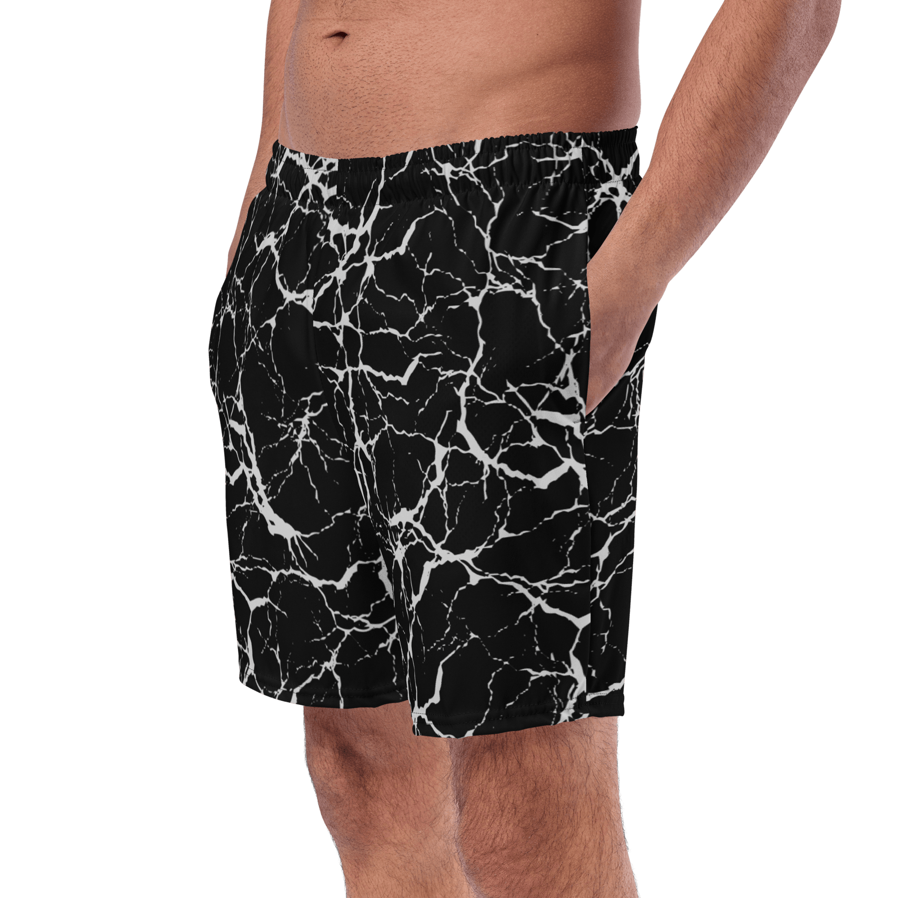 Static Veins Men's Lined Swim Trunks - Goth Cloth Co.7294161_14636